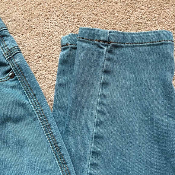 Free People Women’s 29 Faded Teal Mid-Rise Skinny Jeans - Picture 5 of 11